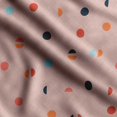 thumbnail image 1 of Soimoi Polka Dot Print,Cotton Cambric, Quilting Fabric Sold by The Yard 42 Inch Wide, Medium Weight Cotton Fabric, SewingSupplies,Peach, 1 of 5