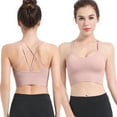 thumbnail image 4 of Sujetador Bralette Retro Invisibles Comfort Sin Costuras Inalámbrico Y Correa Flaca para Mujer, 4 of 5