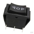 thumbnail image 1 of 20x Interruptor Negro DPDT Encendido / Apagado / Encendido 6 PIN 250V / 10A 125V / 15A, Negro, 1 of 9