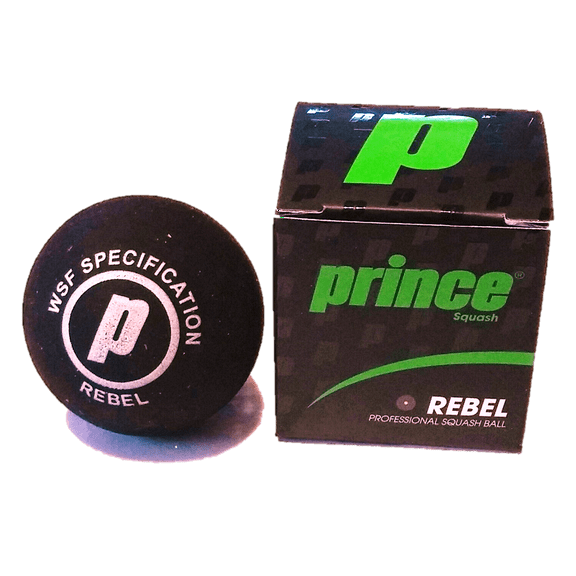 Prince Rebel Squash Ball - Yellow Dot