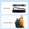thumbnail image 4 of Compact Travel Camera Tripod, Camera Tripod with Center Column Aluminum Alloy Sturdy 1/4 inch Screw Hole  for Low Angle Shooting for DSLR Video Camcorder, 4 of 7