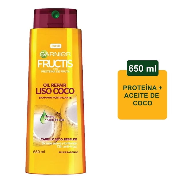 Shampoo Garnier Fructis oil repair liso coco 650 ml