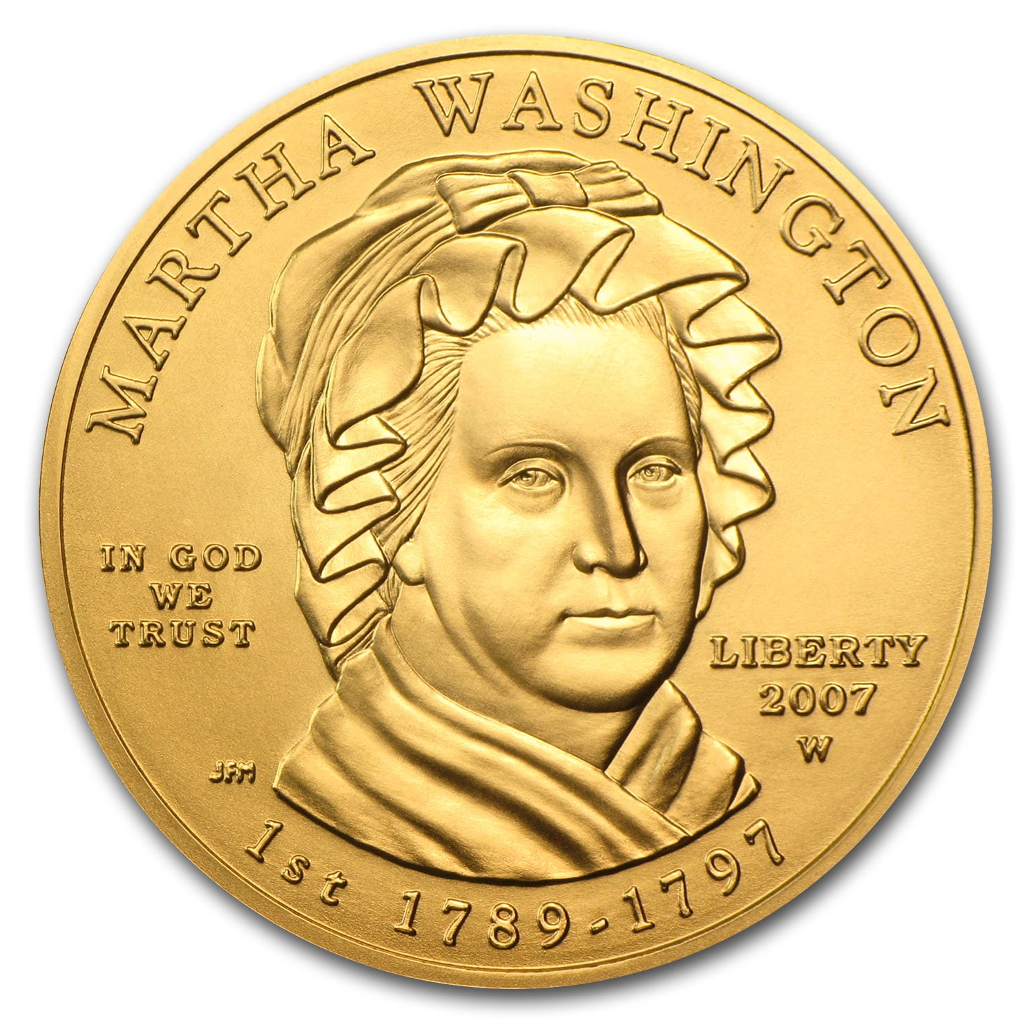 2007-W 1/2 oz Gold Martha Washington BU (w/Box & COA)