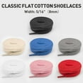 thumbnail image 4 of Cotton Shoe Laces for Golden Goose Sneakers, 100% Cotton Flat Athletic Shoelaces, 4 of 5