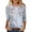 Light Gray [Summer Tops for Women] [New Arrivals], variant on WEIWEN 3/4 Length Sleeve Womens Tops Dressy Casual Floral Graphic Tees for Women Trendy Going Out Outfits 3/4 Sleeve T Shirts Women's Clothing Light Gray, S