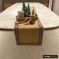 thumbnail image 5 of Burlap Table Runner, Burlap & Lurex Textured Fabric with Lace Beige Burlap & Cotton 14 x 60 inch long, Wedding Decor Table Linen Modern Table Runner - Mozambique, 5 of 10