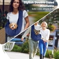 thumbnail image 7 of Pawaboo Small Dog Sling Carrier, Reversible Hands Free Dog Sling Carriers for Small Dogs and Cats, Puppy Slings Carrier with Safety Harness, Puppy Essentials, Indigo, 7 of 7