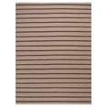 thumbnail image 2 of Rugsotic Carpets Hand Woven Flat Weave Kilim Wool Eco-Friendly 4'x6' Area Rugs Rectangle Cream Red Contemporary Modern Design Low Pile Indoor Handmade Rug for Living Room, Bedroom D00118, 2 of 5
