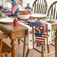 thumbnail image 6 of Sm:)e Stars 4th of July Table Runner, Wooden Patriotic Decor Durable and Stylish Independence Day Party and Family Gathering Supply 13 x 72 Inch, 6 of 7