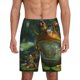 thumbnail image 1 of Balery Intellectual Frog Pond Pantalones cortos de pijama de punto de algodón para hombre con cinturilla y bolsillos-XX-Large, 1 of 6
