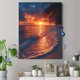 thumbnail image 4 of Qisvanset 12x16 Inch Tropical Beach Sunset Canvas Wall Art, Palm Tree Ocean Seascape Exotic Island Coastal Home Decor, 4 of 8