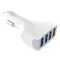 thumbnail image 1 of 4-Port Car Charger Fast Charging Adapter 1 to 4 Quick Charging Vehicles Phone Charger with 120cm Power Cable Cord White, 1 of 5