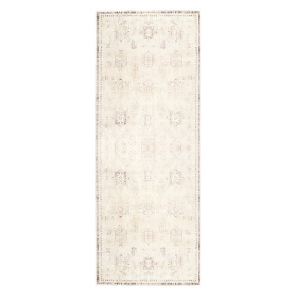 LR Home Aria Durable Performance Area Rug Indoor in Beige, 2' x 5'