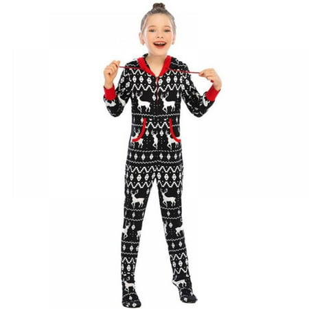 

Promotion! One-piece Printing New Home Wear Pajamas Holiday Parent-child Wear