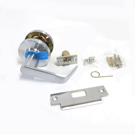 Cal-Royal XP50-US26D Heavy Duty Cylindrical Leversets Exit Lock - Satin (Best Biometric Door Lock Home)