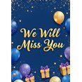 thumbnail image 4 of Decorative Design Farewell Banner Colorful Balloons We Will Miss You for Farewell Party Office Graduation Retirement, 4 of 8