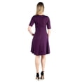 thumbnail image 5 of Knee Length A Line Elbow Sleeve Maternity Dress, 5 of 5