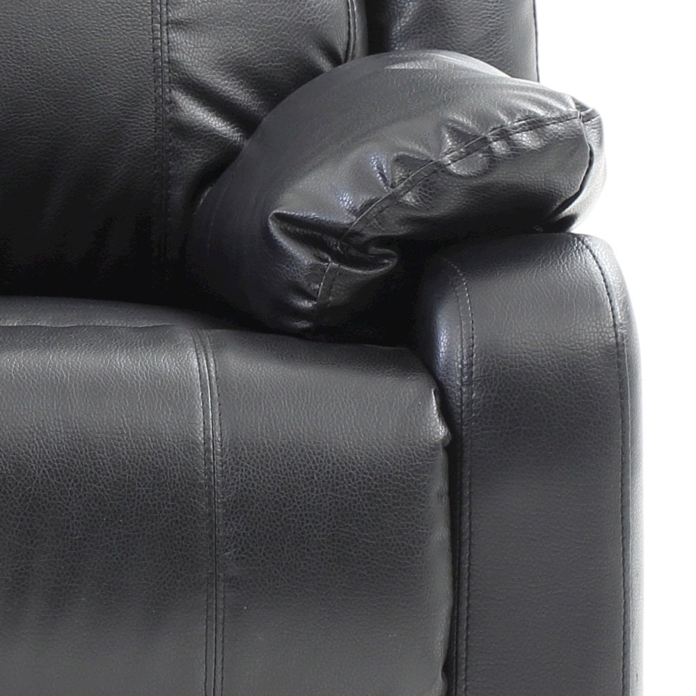 Glory Furniture Ward Reclining Loveseat in Black Color