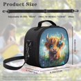thumbnail image 6 of Yuyamidu Cute Highland Cow Lunch Bag for Girls Portable Handle Large Thermal Cooler Bag Kids Insulated Lunch Box Multifunctional Suitable for Elementary Middle School High School, 6 of 6