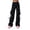 Black, variant on Women's Travel Pants Free Regular Fit Stretchy Cargo Pants Athletic Outdoor Sports Baggy Sweatpants