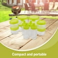thumbnail image 2 of HONMEET Set of Green Plastic Condiment Bottles for Camping, Travel, Kitchen, BBQ, and Outdoor Use - and Portable, 2 of 6
