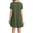 thumbnail image 2 of Vestido tipo camiseta holgado, sencillo, informal, para mujer, 2 of 2