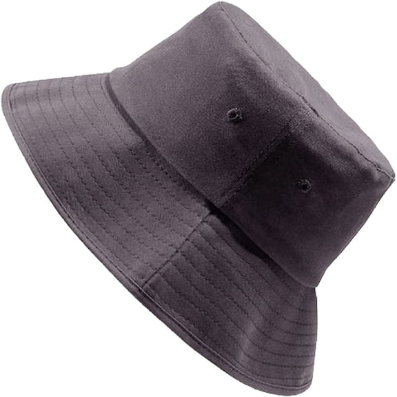 CoCopeaunts Plain Bucket Hat for Men Lightweight Foldable Beach Street Headwear Outdoor Sun Protection Fisherman Hat for Unisex