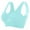 Blue, variant on Tqcoqu Women Seamless Sports Bra Wirefree Yoga Bra With Removable Pads