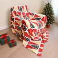 thumbnail image 2 of Cozy Printed Throw Christmas Blanket - 300 GSM Fleece Throw Size for Home Decoration, Ultra Soft Blanket (Throw - 50" x 60") - I, 2 of 6