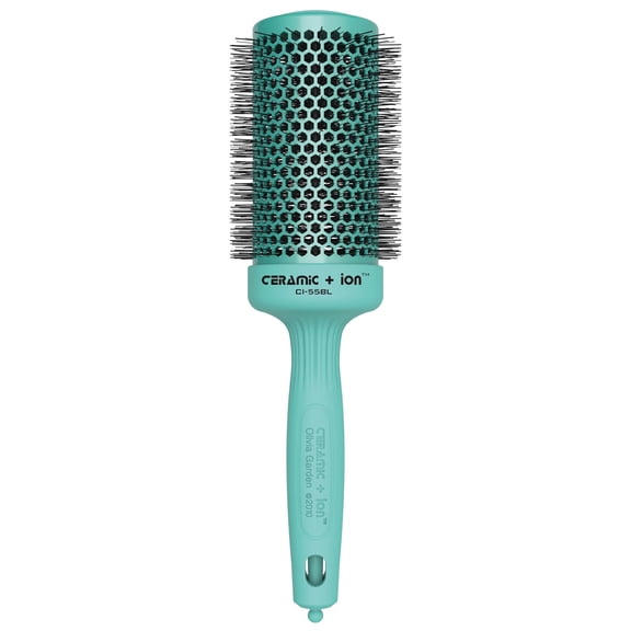 Olivia Garden Ceramic Ion Round Thermal Hair Brush, Blossom Special Edition, 2.125" (Not Electrical)