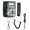 Black, variant on UsilkU Corded Phone Dual Port Clear Sound Last Number Redial Mute Function Volume Adjustable Desktop Landline Phone for Home Office Hotel, Universal Compatibility, Red (8.66 x 8.66 x 2.75 inches)