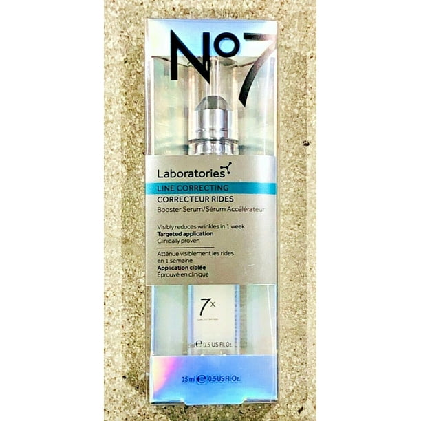 No7 Laboratories Line Correcting Booster Serum 0.5 oz (15ml) NEW>FREE