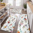 thumbnail image 2 of Pioneer Flower Floral Print Pattern Kitchen Rugs Sets Of 3,Kitchen Runner Rugs Non Skid Washable,Decorative Kitchen Floor Mats for Kitchen,Sink,Laundry,17"x30"+ 17"x47" + 17"x59", 2 of 6