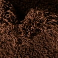 thumbnail image 3 of Unique Loom Solid Shag Collection Area Rug (7' 10" Square Chocolate Brown), 3 of 7