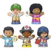 Fisher-Price Little People Community Heroes Figure Set for Toddlers, 5 Characters