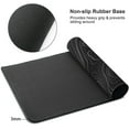 thumbnail image 3 of Topographic Map Minimalist Gaming Mouse Pad Desk Mat XXL 35.4×15.7 Inch Black Lines Contour Geographic Extended Mousepad 40X90cm with Non-Slip Rubber Base Stitched Edge for Gamer Office Home Work, 3 of 6