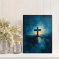 thumbnail image 2 of Qisvanset 12x16 Inch With Frame 2D Flat Wall Art Minimalist Jesus Line Art Baptism Religious Gift Wall Decor, 2 of 8