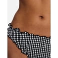 thumbnail image 4 of Kacey Lee Women's and Women's Plus Lettuce Edge Bikini Bottoms, Sizes XS-3X, 4 of 5
