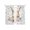 White, variant on Bunny Easter Sheer Curtains 45 Inch Length 2 Panels Set Window Treatments, Pink Plaid Spring Floral Pastoral Rod Pocket Semi Curtains for Living Room/Bedroom/Kitchen Décor, 104"W x 45"L