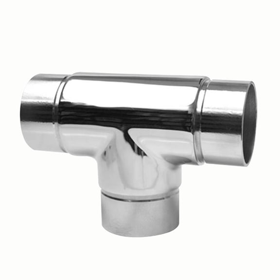 1.5" Tee Handrail Fitting Handicap Connector Stainless | Renovator's Supply