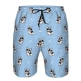 thumbnail image 3 of Salouo French Bulldog Puppy Pattern Swim Trunks for Men,Men's Hawaiian Bathing Suit Swimsuits Quick Dry Swimming Board Shorts Beach Shorts with Pockets-3X-Large, 3 of 6