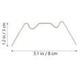 thumbnail image 2 of LEEYNEER 50 Pcs Hoops Pane Fixing Clips Nail Polycarbonate Greenhouse Multi-layer Board, 2 of 8