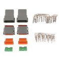 thumbnail image 2 of 2 Kit 12 Pin Way Conector De La Serie DT Receptáculo Gris IP67 Resistente Al Agua Resistente Continuo DT06-12S / DT04-12P W / Wedge Lock W12S W12P (2K Soledad Conector DT de 12 pines, 2 of 9