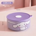thumbnail image 1 of Sanrio-fiambrera de cerámica Cinnamoroll Hello Kitty My Melody, cuenco de fideos con sello térmico para microondas de alto valor, vajilla linda, regalo xuanjing unisex, 1 of 2