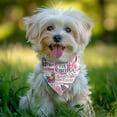 thumbnail image 2 of Dog Bandana 1 Pack,Pink Breast Cancer Bandanas for Dogs,Cat Bandana,Small/ Large Dog Bandana 2 Size,Dog Bandanas Girl Boy, 2 of 6