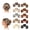 #D-10Pcs, variant on Hat Claw Clip,Baseball Hair Clip for Women, Square Hair Claw Clips, Non-Slip Adjustable Design for Thick & Fine Hair, Hat-Friendly for Baseball Caps