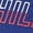 Deep Blue, variant on Sport Womens Taping Bungee Cord Hem Logo Graphic Cutout Sweatshirt Black XS