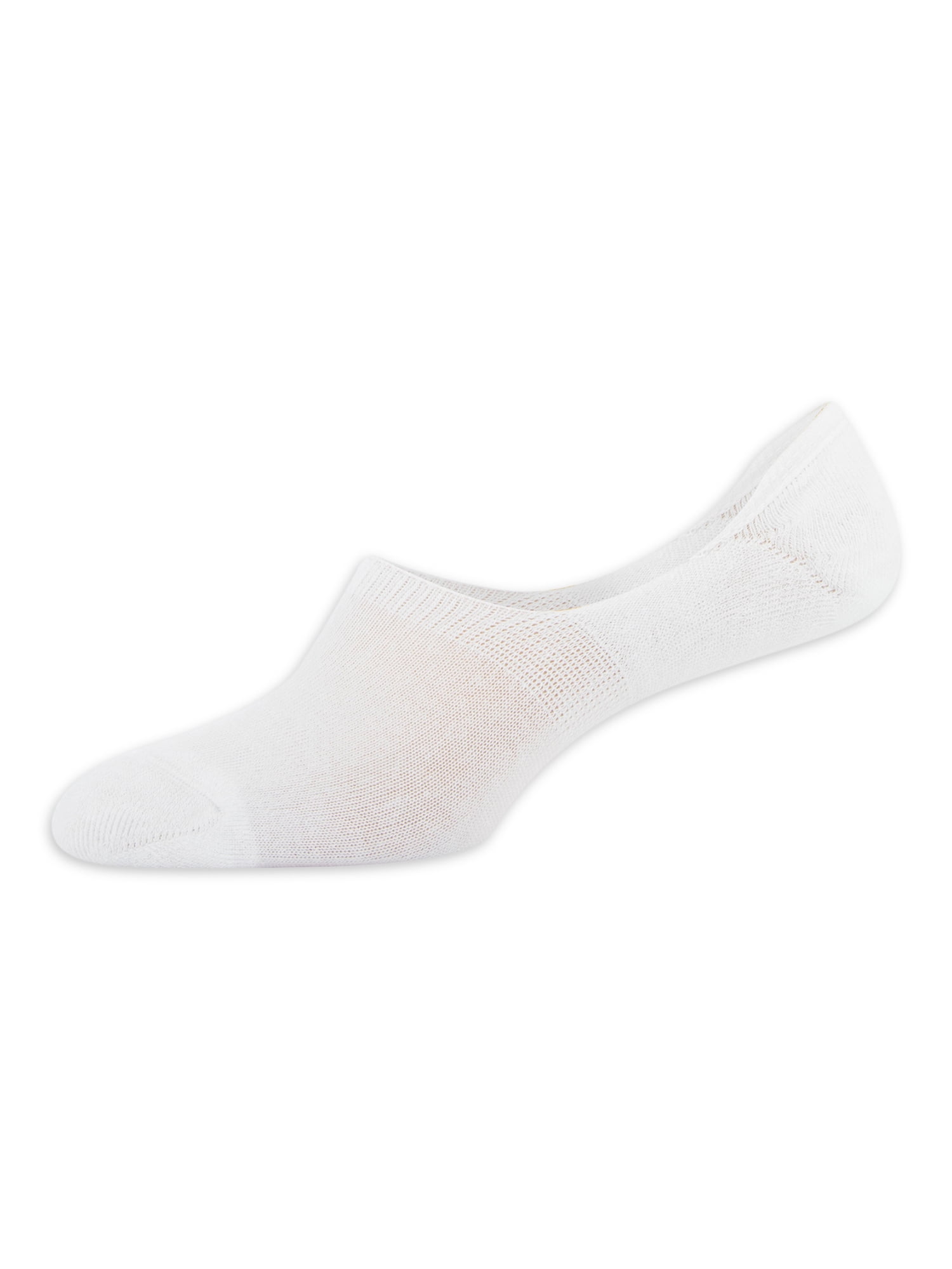 PEDS Women's High Cut Cushion Heel and Toe Liner Socks with Heel Tab, 6 Pairs