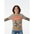thumbnail image 4 of Sports Illustrated, Boys' Graphic Waffle Knit Long Sleeve 2Fer, Sizes 4-18, 4 of 5
