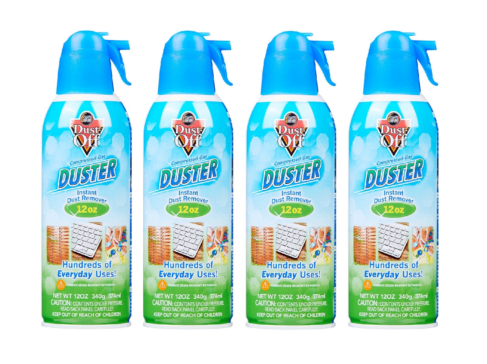 DustOff Compressed Gas Duster, 12 oz, 6 ct 4PK